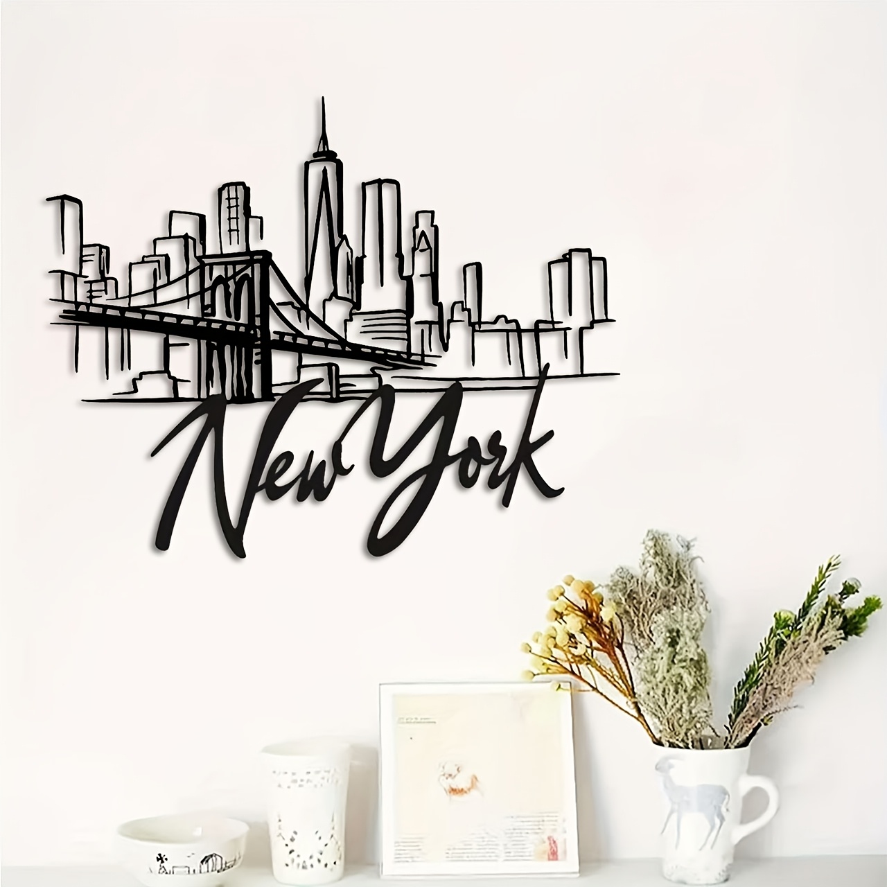CIFBUY Metal Wall Art New York - Home Decor New York recension och pris