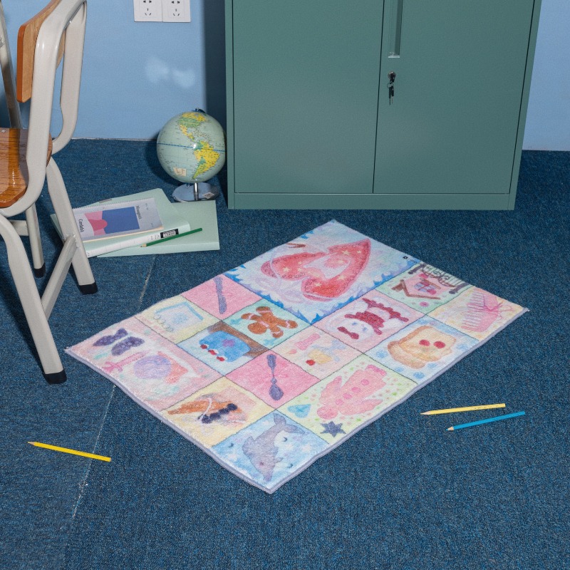 Pink Cute Girl Bedroom Carpet  - Home Decor Ig recension och pris