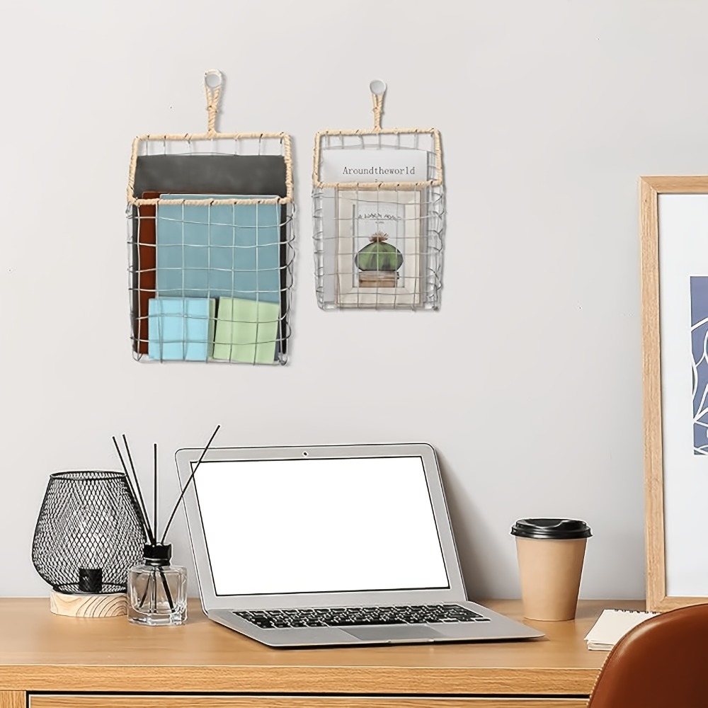 Rustic Woven Wire Hanging Stor - Woven Wall Basket recension och pris