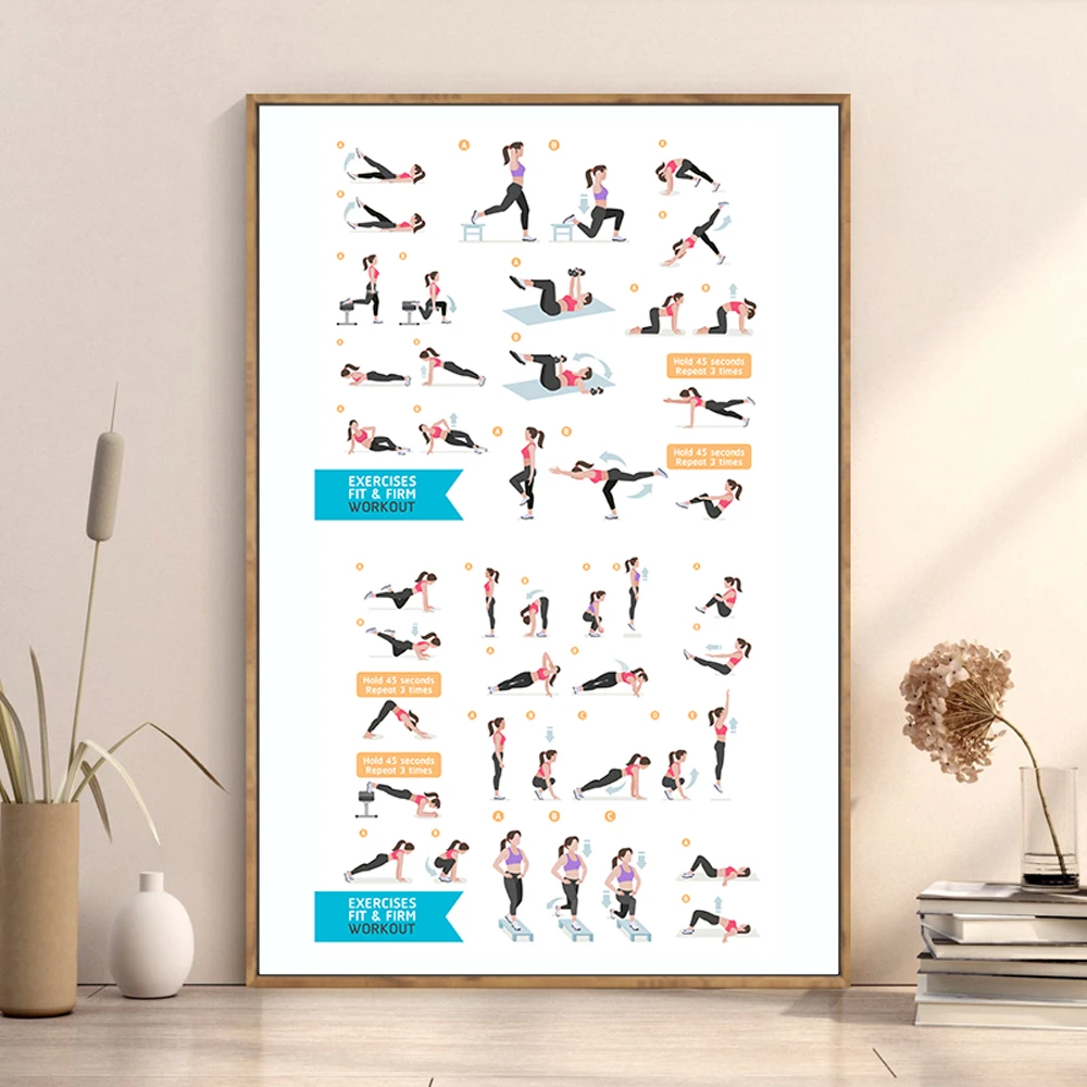 Silk Cloth Wall Poster GYM Exe - Home Decor Examples recension och pris