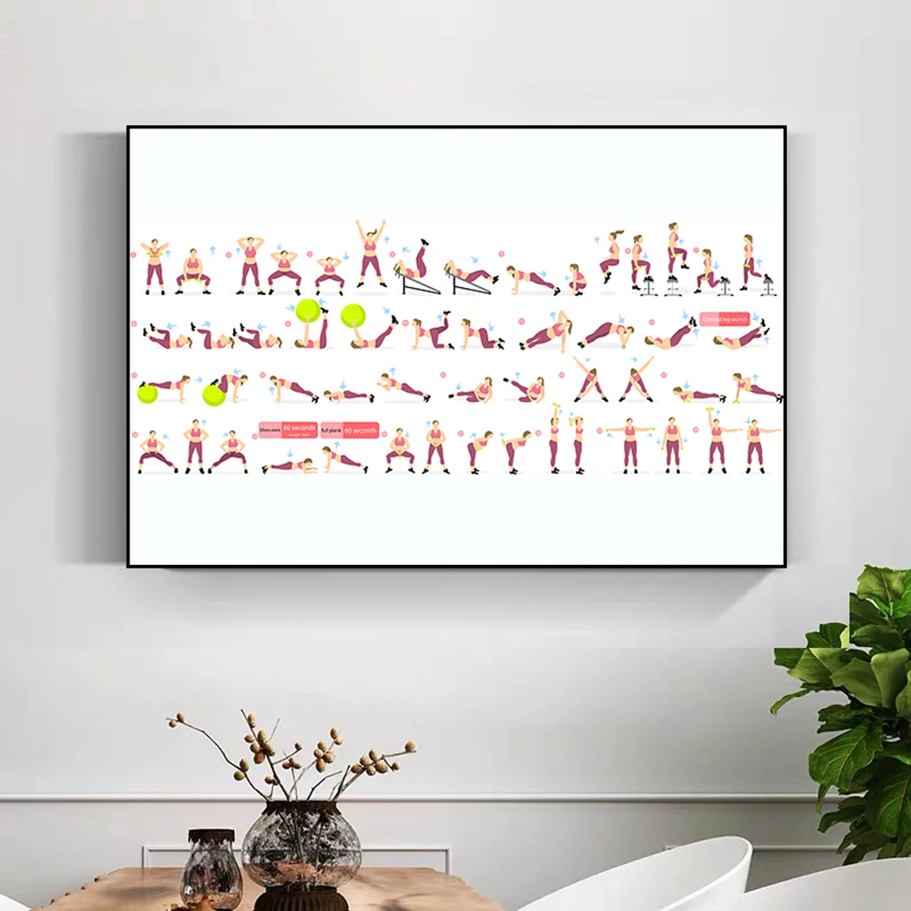 Silk Cloth Wall Poster GYM Exe - Home Decor Examples recension och pris